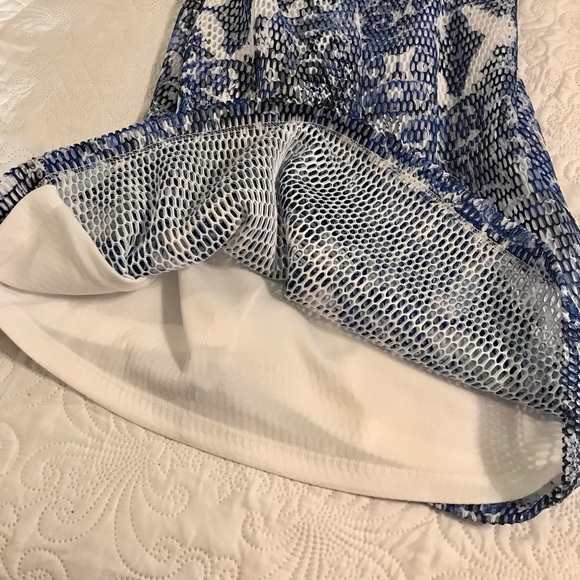 Tribal Femme • Mesh Shift Dress Mini Boat Neck • Sz L - Picture 10 of 10